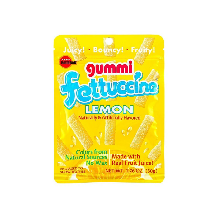 Fettuccine Gummy Candies Italian Lemon Flavor, 50g