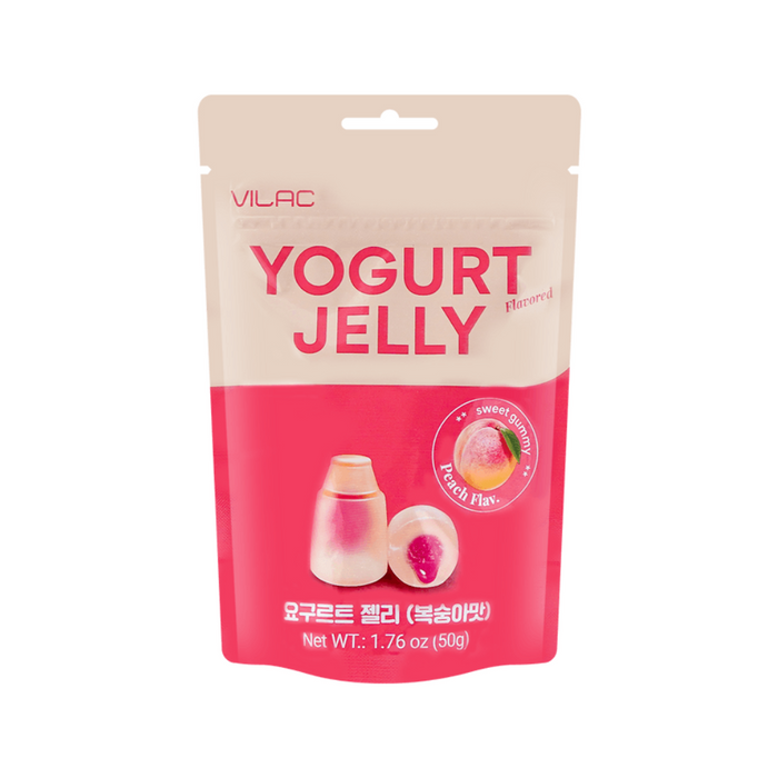 Vilac Peach Yogurt Flavor Jelly Gummy Candy, 50g