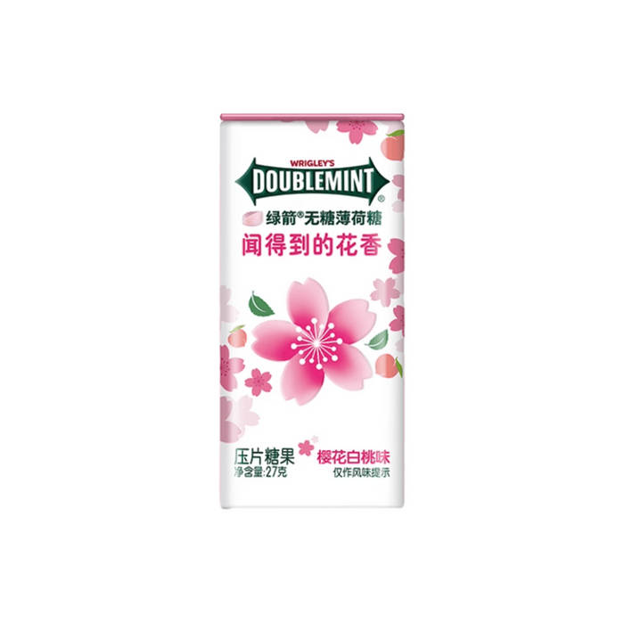Doublemint Sugar-Free Floral Mint Candy Cherry Blossom & White Peach Flavor, 27g