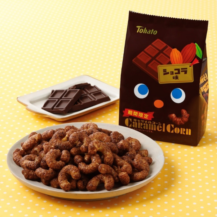 Tohato Caramel Corn Chocolate Flavor, 65g