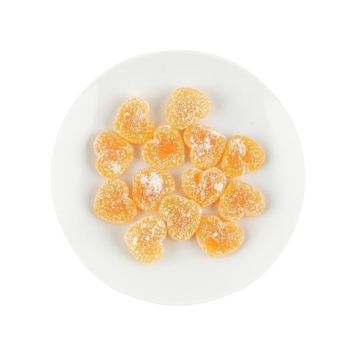 Kanro Pure Premium White Peach Sparkling Gummy Candy, 54g