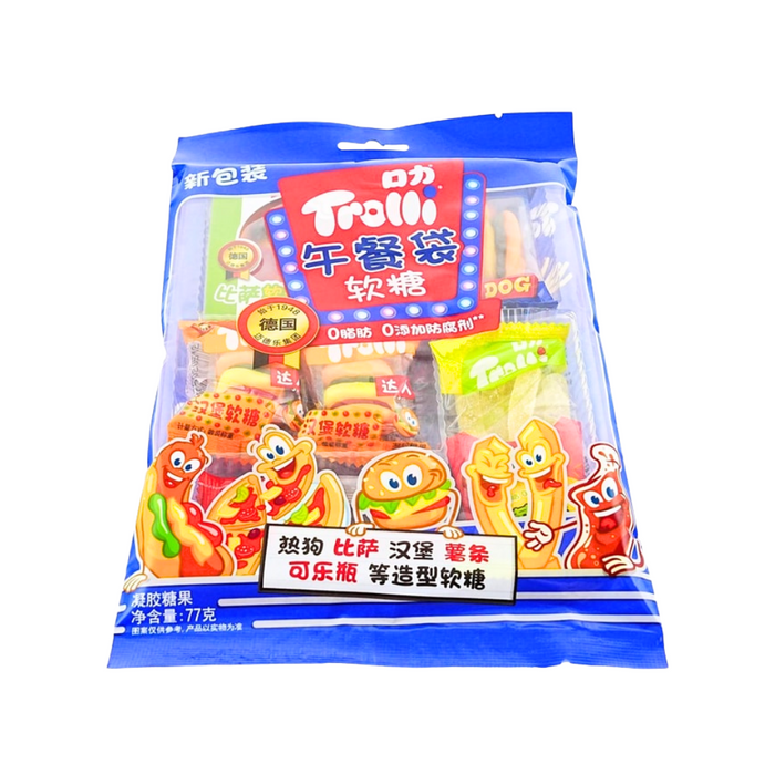 Trolli Lunch Bag Variety Mix Gummy Candy, 77g
