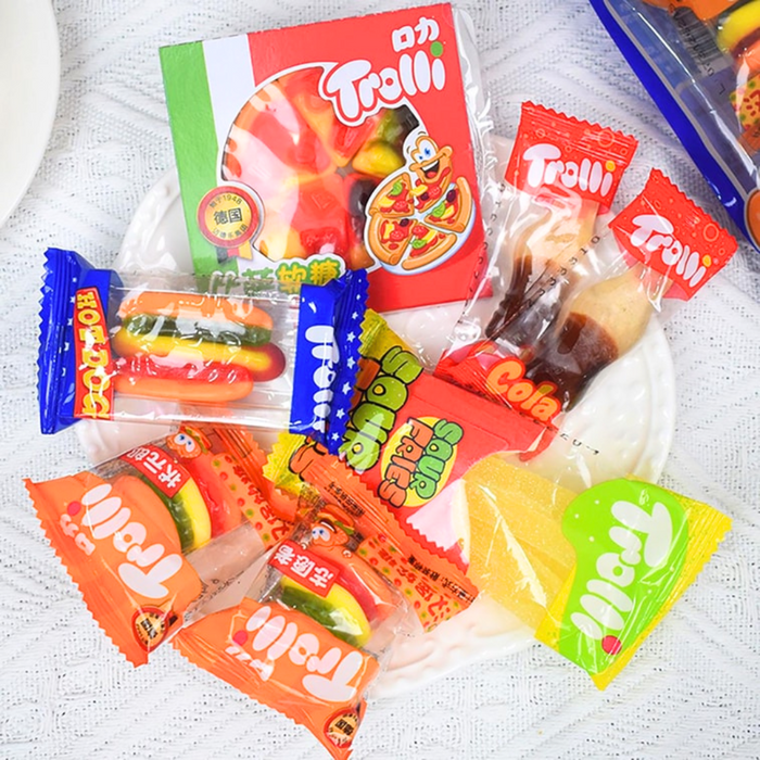 Trolli Lunch Bag Variety Mix Gummy Candy, 77g