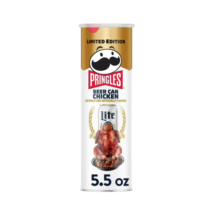 Pringles Miller Lite Beer Can Chicken Flavor Chips, 5.5oz