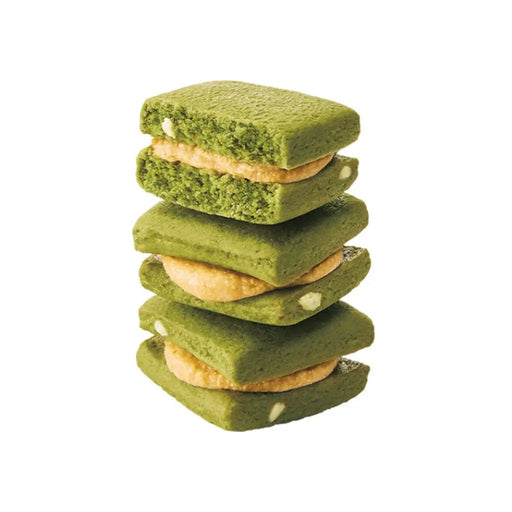 Asahi Cream Genmai Bran Matcha Caramel Low-Calorie Biscuits, 54g Asahi