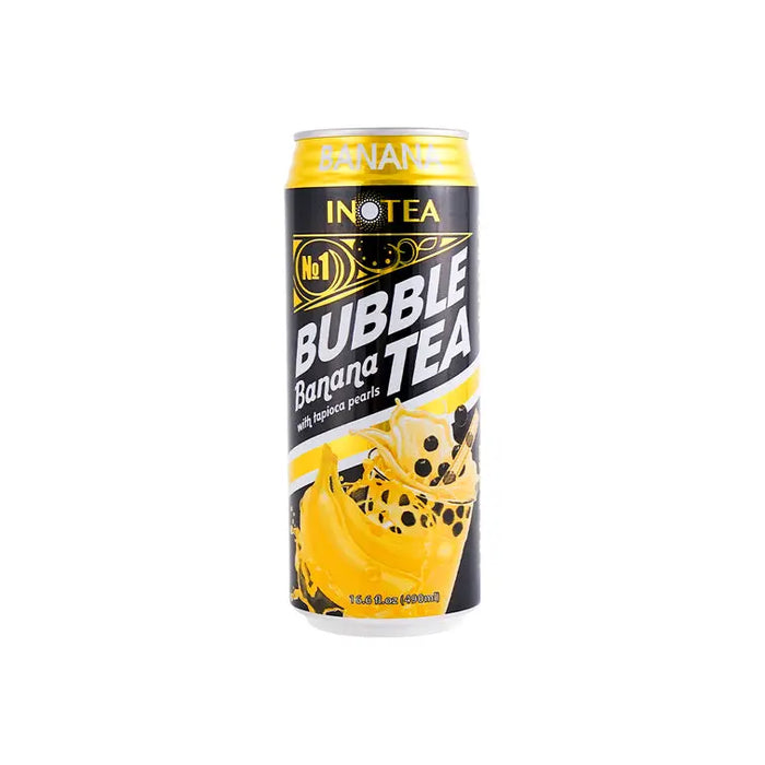 Banana Bubble Tea w/ Pearls - 16.6oz Inotea