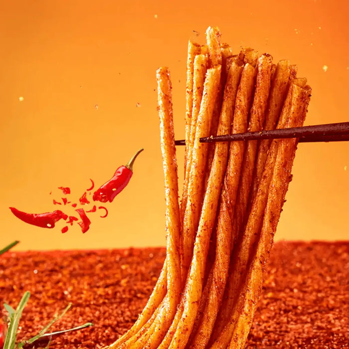 Bibizan Long Sweet and Spicy Latiao Strips, 20pcs Bibizan