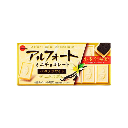 Bourbon Alfort Mini Vanilla White Chocolate Biscuits, 55g Bourbon
