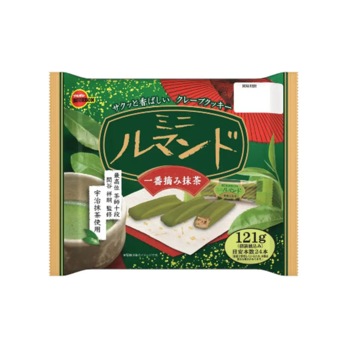 Bourbon Lumonde Uji Matcha Crispy Crepe Cookies, 121g