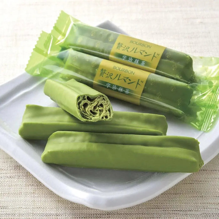 Bourbon Lumonde Uji Matcha Crispy Crepe Cookies, 121g