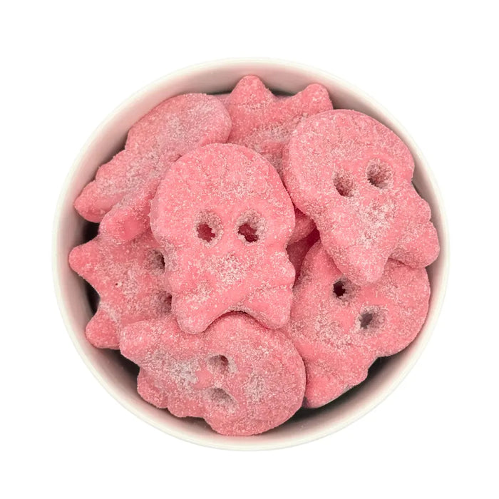 Bubs Cool Raspberry Skulls Gummy Candy, 4oz Oz&Lbs Confectionary