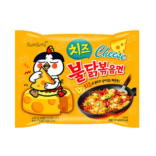 Cheese Hot Chicken Flavor Stir-Fried Ramen Pack - 105g SamYang