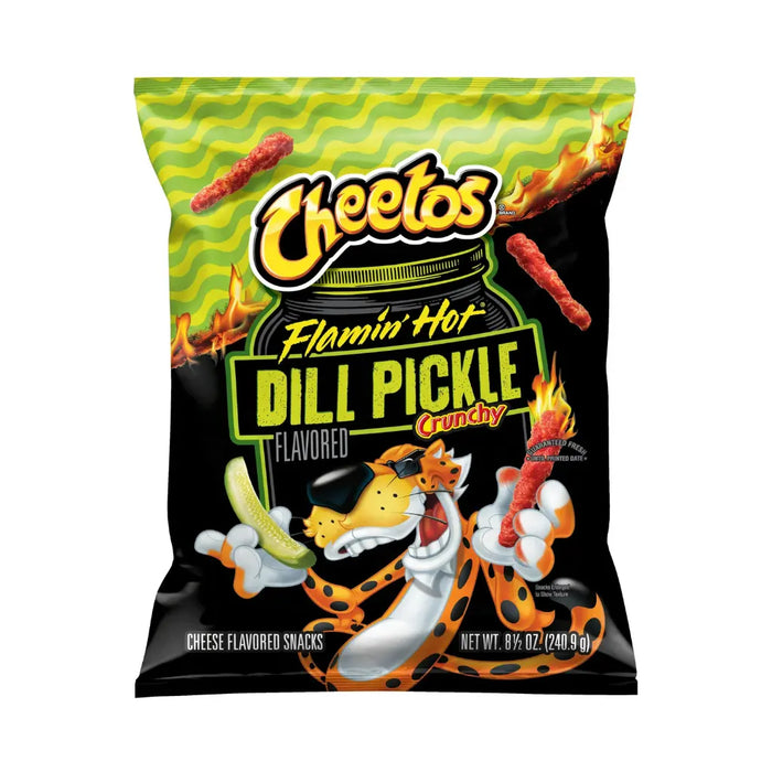 Cheetos Flamin Hot Dill Pickle Flavor Chips, 240.9g Cheetos