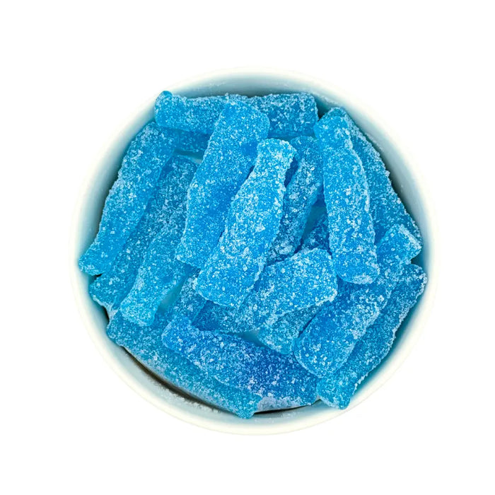 Cloetta Fizzy Sour Blue Soda Bottle Swedish Candy, 4oz Oz&Lbs Confectionary