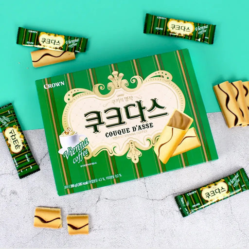 Crown Couque D'asse Vienna Coffee Sandwich Cookie, 289g Crown