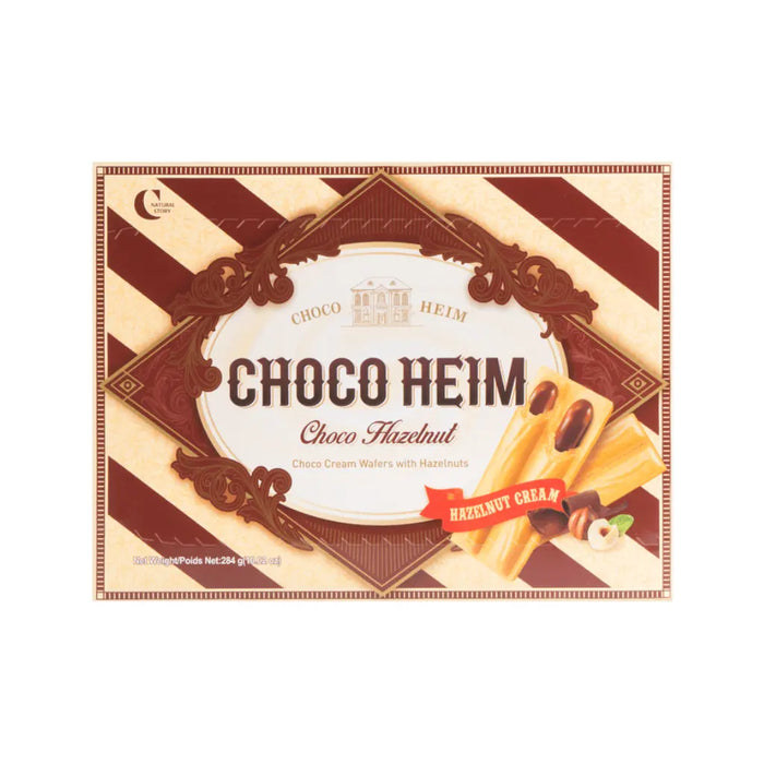 Crown White Heim Chocolate Cream Wafers With Hazelnuts Sandwich Cookie, 284g