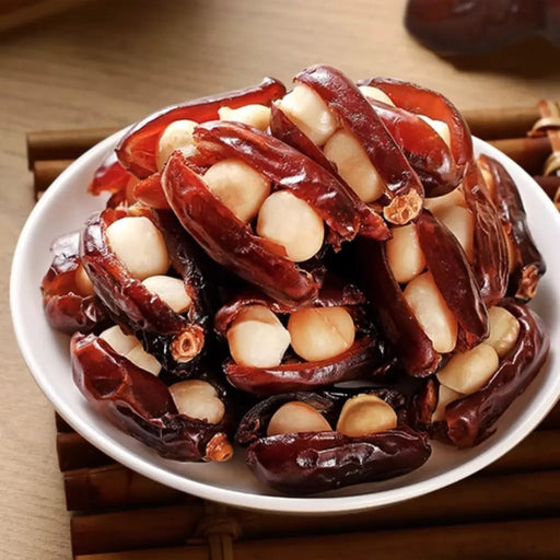 Dates Stuffed with Macadamia Nut Sandwich Fried Fruit, 80g Hua Ju