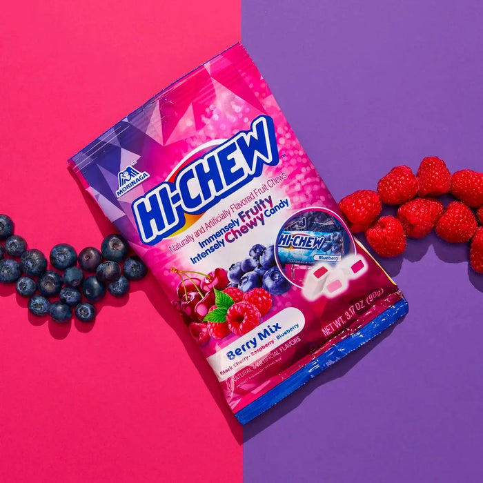 Hi-Chew Berry Mix Fruit Soft Chewy Candy, 90g