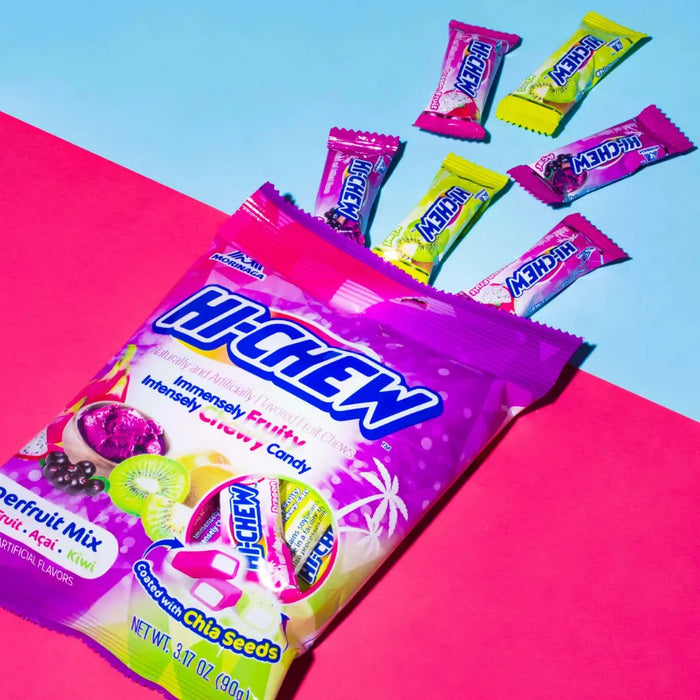 Hi-Chew Superfruits Mix Jelly Soft Candy, 90g Morinaga