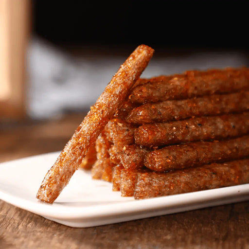 Latiao, Hot & Spicy Vegetarian Chicken Strips Chili Snack, 80g JUNZAI