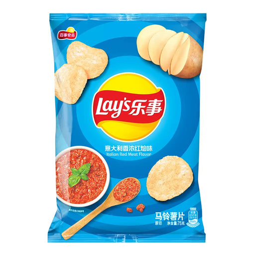 Lay's Italian Red Meat Flavor Potato Chips - 70g