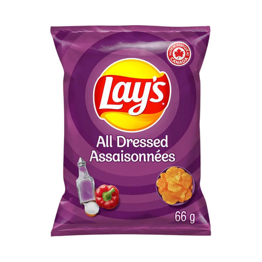 Lay's All-Dressed Flavored Potato Chips, 66g (Canada) Lay's