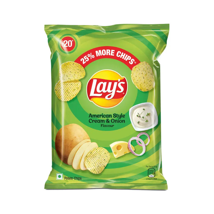 Lay's American Style Cream & Onion Flavor Potato Chips, 50g Lay's