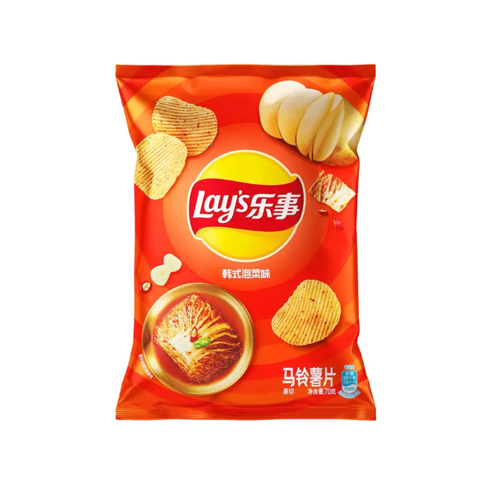 Lay's Korean Kim Chi Flavor Potato Chips, 70g Lay's