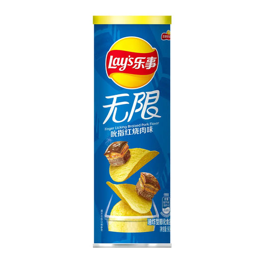Lays Stax Finger Licking Braised Pork Potato Chips - 104g