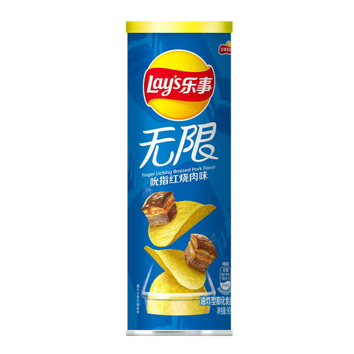 Lays Stax Finger Licking Braised Pork Potato Chips - 104g