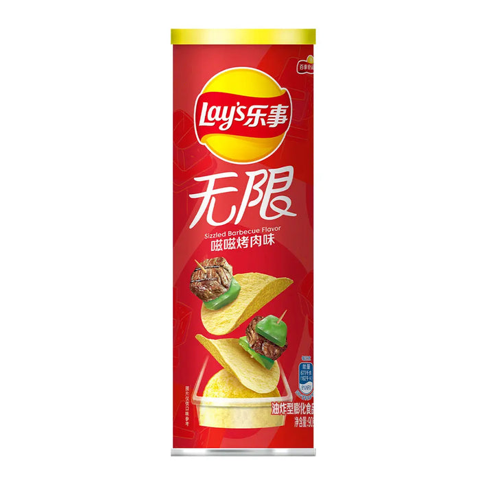 Lays Stax Sizzled Barbecue Potato Chips - 104g