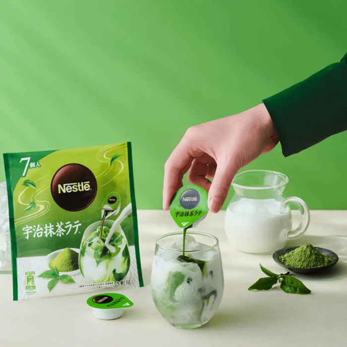 Nestle Concentrated Instant Uji Matcha Latte, 7 Pods Nestle