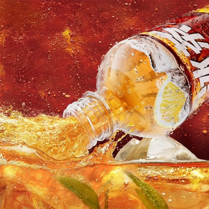 NongFuSpring Carbonated Lemon Iced Tea Flavor, 600ml Nongfuspring