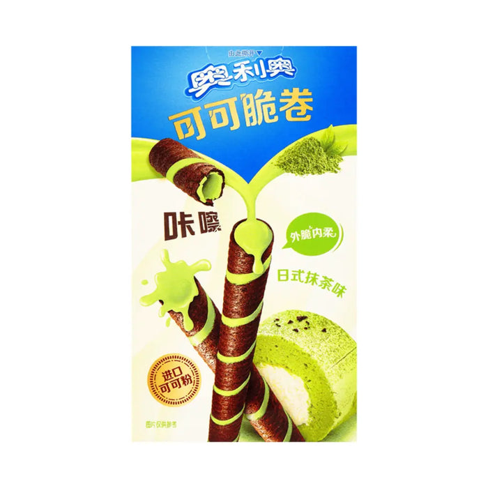 Oreo Cocoa Crispy Wafer Rolls Japanese Matcha Flavor, 50g Oreo
