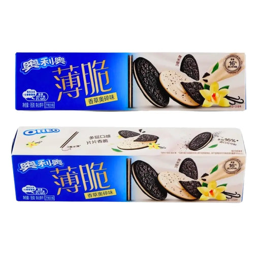 Oreo Cookies Thins Vanilla Cream Flavor, 95g Oreo