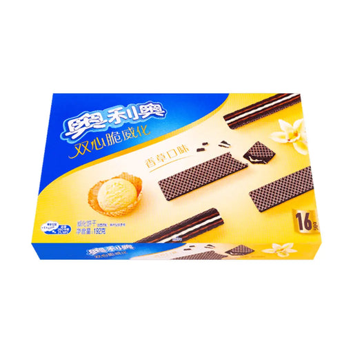 Oreo Double Crispy Vanilla Flavor Wafers - Box Oreo