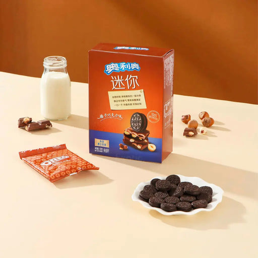 Oreo Mini Cookies Hazelnut Chocolate Cream Flavor, 120g Oreo