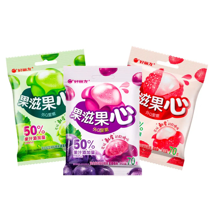 Orion Peel-able Fruity Fudge Jelly Candy - 70g Orion