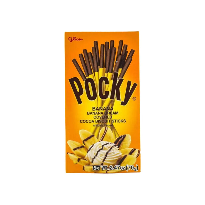 Pocky Banana Cream Chocolate Biscuit Sticks, 70g