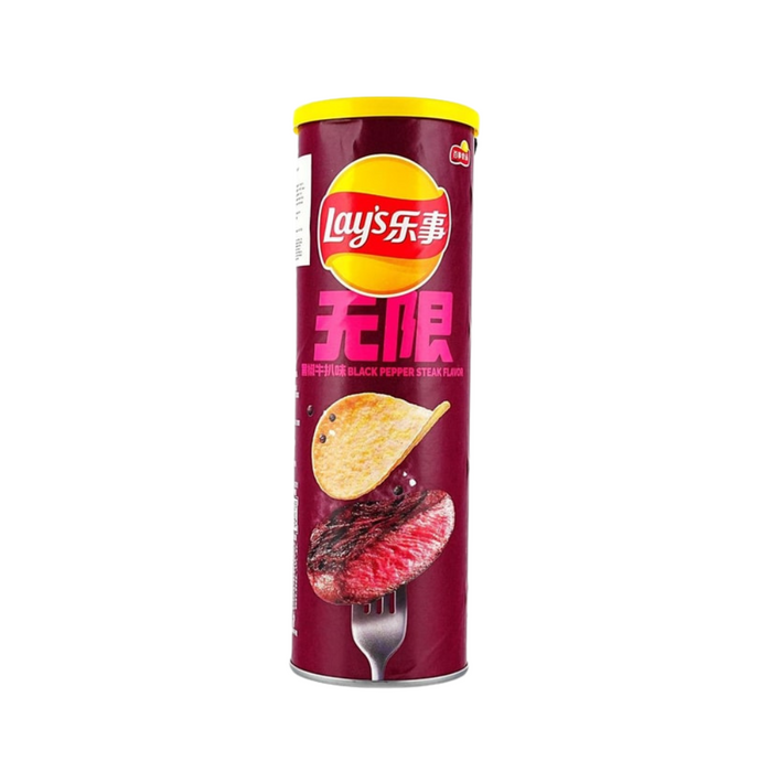 Lay’s Black Pepper Rib Eye Steak Flavor Potato Chips, 104g