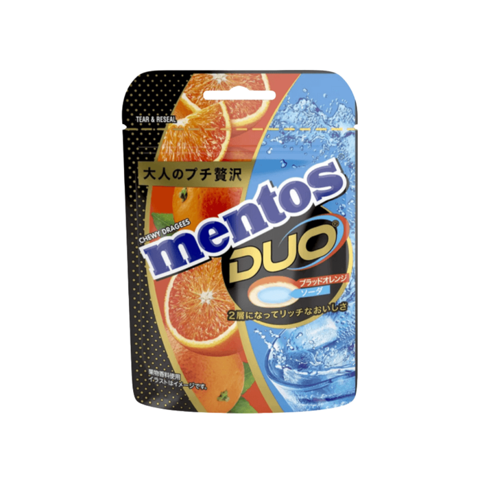 Mentos Duo Blood Orange & Soda Flavor, 50g