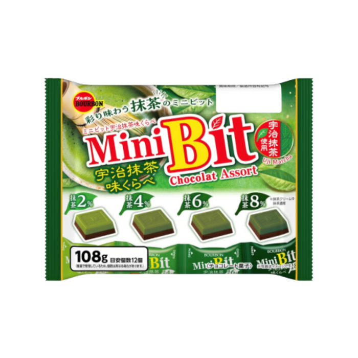 Bourbon Mini Bit Matcha Chocolat Assortment Intensity, 107g