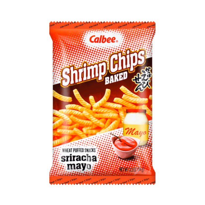 Calbee Crispy Shrimp Chips Sriracha Mayo Flavor, 93g
