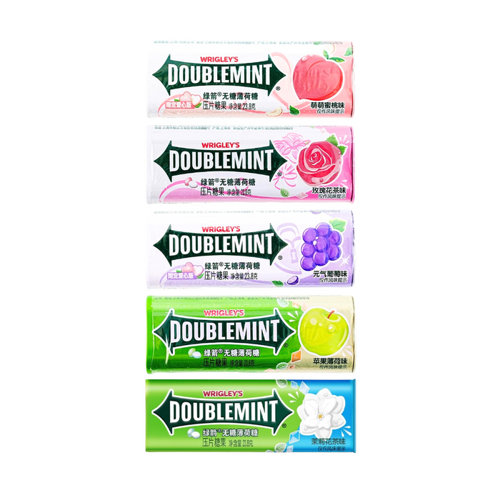 Doublemint Sugar-Free Mint Fruit Flavor Tin, 24g