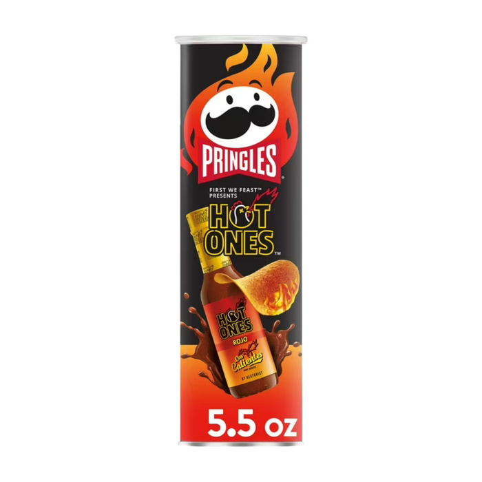 Pringles Hot Ones Los Calientes Rojo Flavor Chips, 5.5oz