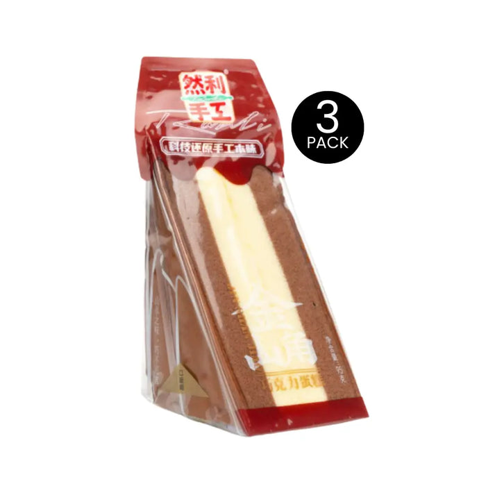Ranli Sponge Cake Sandwich Chocolate Flavor 95g x 3pc Ranli