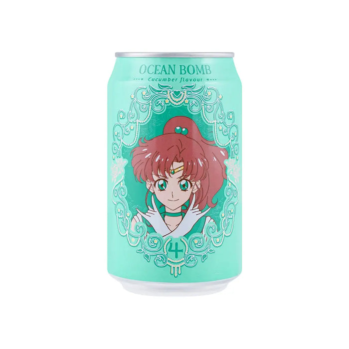 Sailor Moon Sparkling Water Cucumber Flavor - 330ml Ocean Bomb