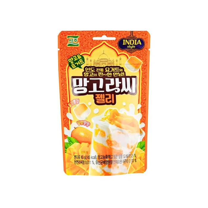 Seoju Mango Lassi Flavor Jelly Gummy Candy, 40g Seoju