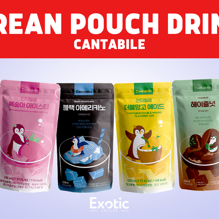 Cantabile Korean Pouch Drinks: The Perfect On-the-Go Beverage Exotic Snacks Company