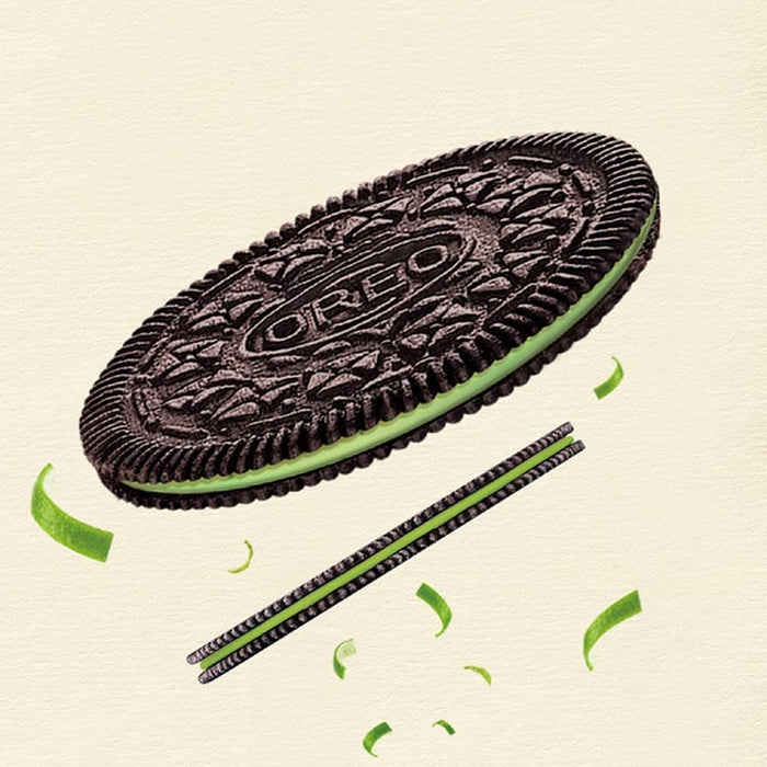 Oreo Crispy Thin Lime Lemon Cheese Flavor, 95g